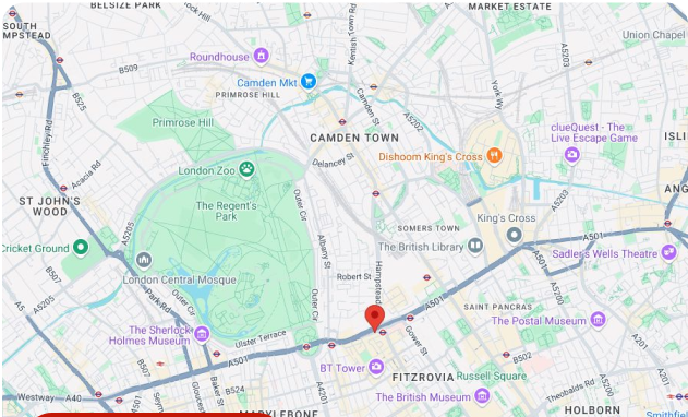 Map to RPG LLC office
