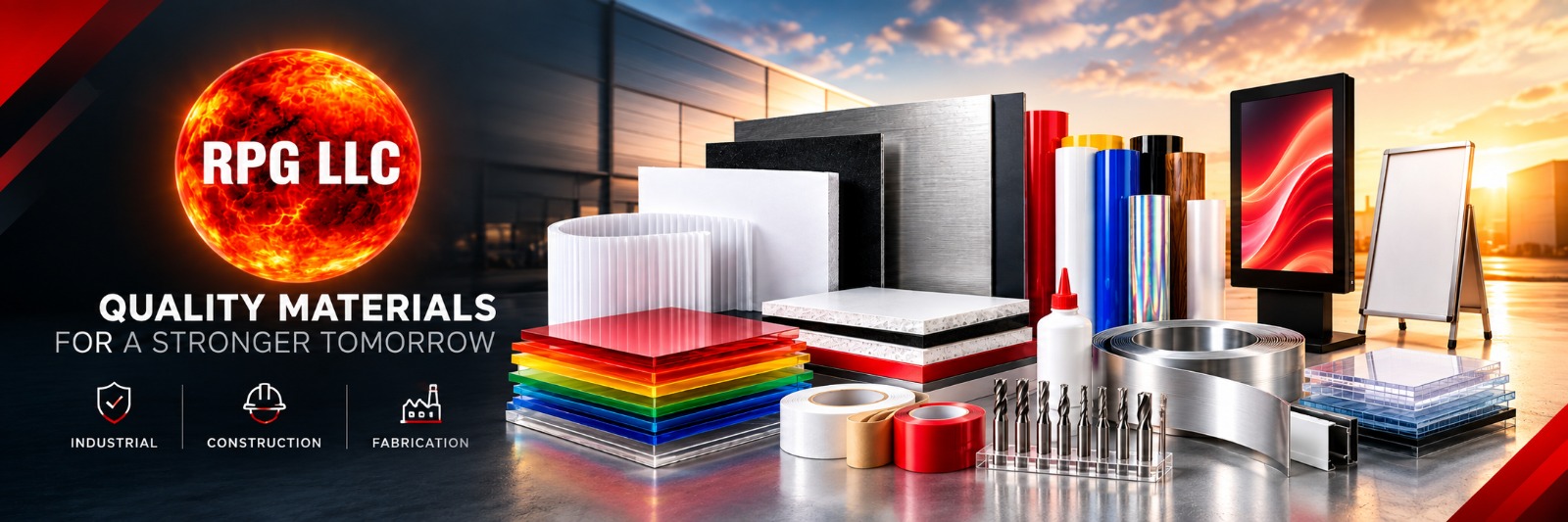 RPG LLC quality materials for industrial, construction, and fabrication work