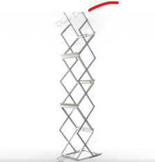 Leaflet Holder Stands -Brochure Holder Clear Zigzag Stand - A4 size
