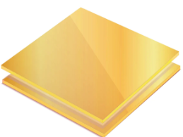 Mirror Sheets -Acrylic 1220 x 2440 x 1.5 mm Gold Mirror - 1300