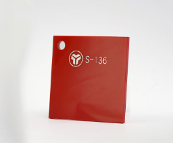 Cast Sheet -Acrylic 1220 x 2440 x 4.0mm Red (S-136)