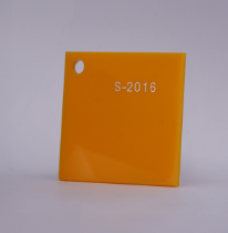 Cast Sheet-Acrylic 1220 x 2440 x 2.8mm Dark Yellow (S-2016)
