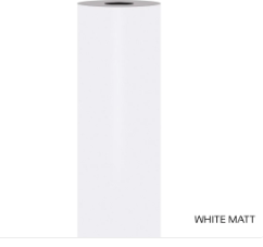Opaque Colour Vinyl -Rhinecal Vinyl White Matt - 1.22 x 50 m (RC 1021M-TK)