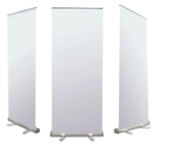 Roll-up stand Clip type with hidden hook 50 cm x 120 cm