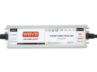 Wave LED Transformer - 150W - 12V - Waterproof