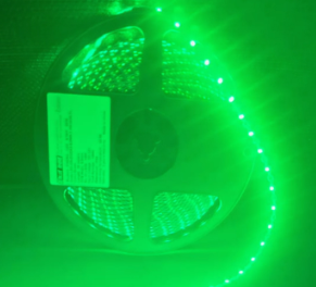 Wave Shape led strip, Green 2835,6.8MM, 9000-10000(B53),60led/m, 7.2W/M, 12V,20m/roll