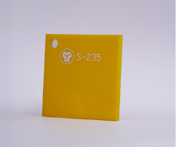 Cast Sheet -Acrylic 1220 x 2440 x 2.8mm Yellow (S-235)
