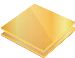 Mirror Sheets-Acrylic 1220 x 2440 x 2.0 mm Gold Mirror - 1300