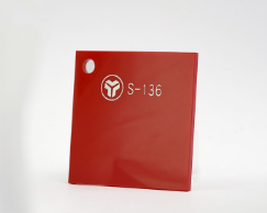 Cast Sheet -Acrylic 1220 x 2440 x 2.8mm Red (S-136)